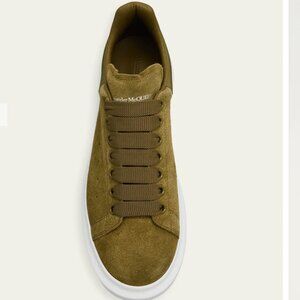 Men's Oversized Suede & Leather Low-Top Sneakers